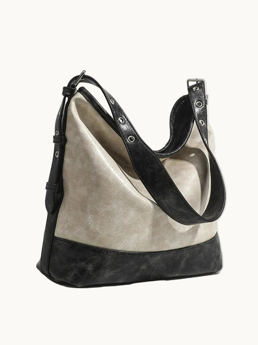 Handbag | Color-Block Design with Spacious Compartment | Stylish Accessory for Daily Use 0