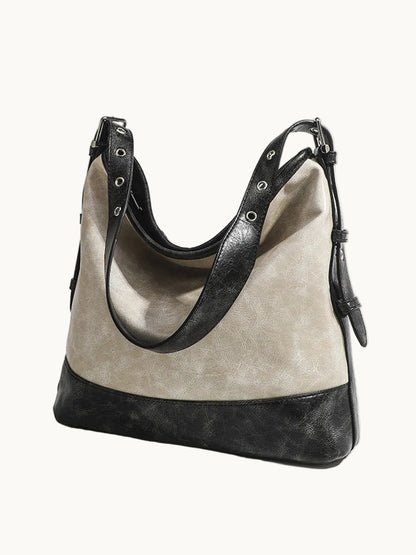 Handbag | Color-Block Design with Spacious Compartment | Stylish Accessory for Daily Use 1