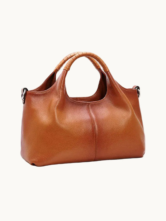 Leather Handbag | Spacious Genuine Leather Design | Versatile Everyday Accessory 0